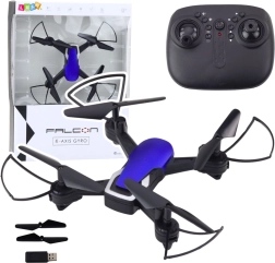 Falcon-drone med seks akser og LED-lys