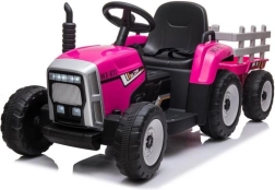 Elektrisk traktor til børn Baby Mix Erick med fjernbetjening – lyserød