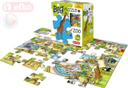 EFKO Baby Puzzle BIG i zoo – store brikker 24 brikker - 1 stk.