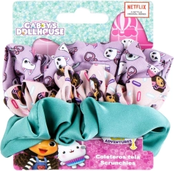 Sæt med hårelastikker Gabby's Dollhouse (Gábinin kouzelný domek) 3 stk.