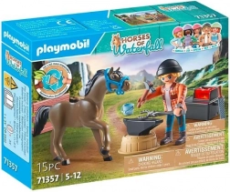 Playmobil Ranchen ved Vandfaldet med Smeden Ben og Hesten Achilleus