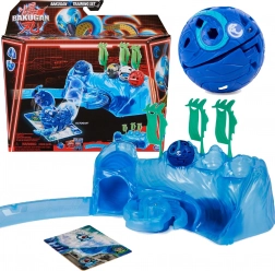 Bakugan Training Set med figuren Octogan Aquatic Clan blå – strategisk spil