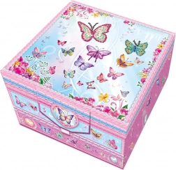 hemmeligt to-etagers brevsæt med dekorativ pen