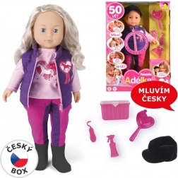 Dukke Adélka Jockey talende 38 cm