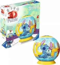 3D puslespil-kugle DISNEY Stitch 72 brikker på sokkel