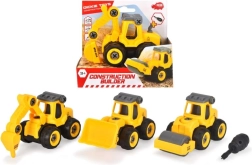 Bygge-legetøjsbil med skruetrækker 12,5 cm (4 typer)