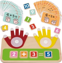 Tooky Toy træpædagogisk legetøj til at lære at tælle på fingre