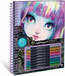 Nebulous Stars malebog med sorte sider Isadora