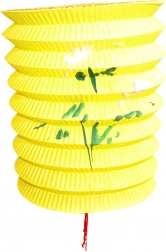 Farverig lampion 15 cm