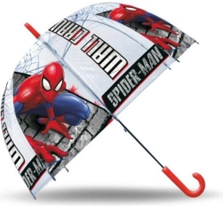 Børne automatisk gennemsigtig paraply SPIDERMAN 48 cm