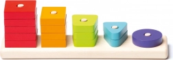 CUBIKA sortering af former – træpuslespil, 16 dele