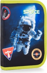 Enkeltlags penalhus med 2 klapper, uden indhold, rum-motiv