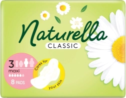 Naturella Classic hygiejnebind Maxi, 8 stk.