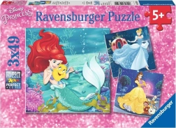 Ravensburger puslespil Disney prinsesser – aften med prinsesserne, 3×49 brikker