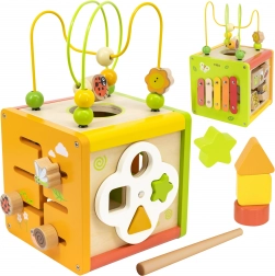 træ aktivitetskube 5-i-1 Viga