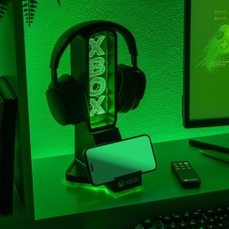 Xbox-spilstander med LED-belysning og USB-C-opladning