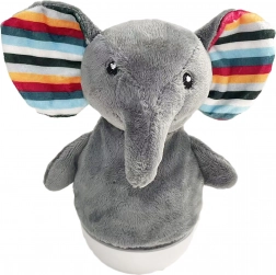Sovende elefant Roly Poly med effekter 16 cm