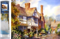 Norimpex diamantmaling Landlig villa 30x40 cm