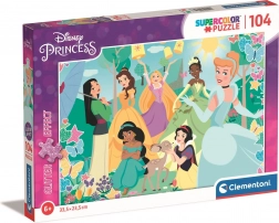 Clementoni glitr-puslespil Disney prinsesser i haven 104 brikker