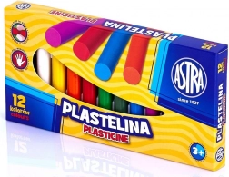 ASTRA plastelina sæt 12 farver 12×13 g