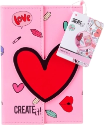 Mini kosmetikpung i kunstlæder med magnetlukning