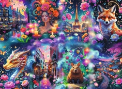 Trefl Puzzle Premium Plus Farverig verden 8000 brikker