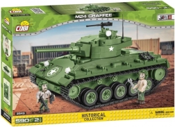 Cobi M24 Chaffee – byggesæt af en kampvogn fra 2. verdenskrig (590 klodser, 2 figurer)