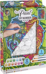 Grafix Mal efter tal: Løve, Lærred på ramme 30x40 cm