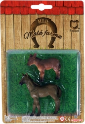 Dyr på gården 2 i 1 – hest og æsel