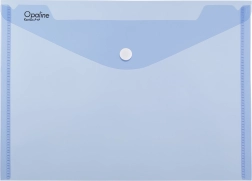 Kuvertmappe med trykknap A4 OPALINE, blå (pakke med 5 stk)
