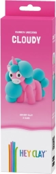Plastisk masse Hey Clay Enhjørninger 3 pakker, Cloudy