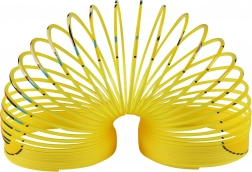 Magisk fjeder med smilies – gul antistress-spiral