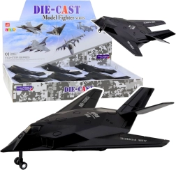 Sort militærjager med lys- og lydeffekter 1:400
