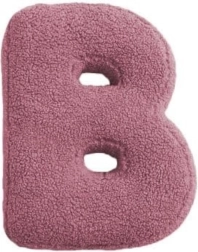 Mealini plysbogstav B i pink - 1 stk.
