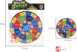 Sikkert mål til kast med bolde med velcro 28 cm