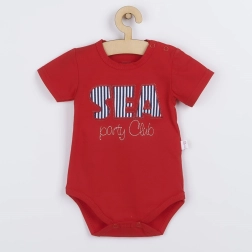 Sommer-body til baby Koala Sea Party rød