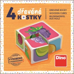Dino træklodser Frugt 4 stk.