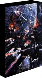 Lysende LED-billede 30x40 cm Star Wars