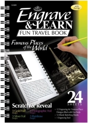 skrabe-billeder i blok berømte steder