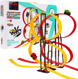 Børne racerbane med biler og loops 198 dele