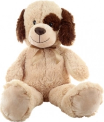 Plys hund beige 90 cm
