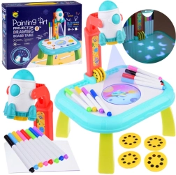 Børne-projektionsbord til tegning Kosmos med justerbar projektor