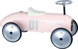 Lyserød metalløbende cykel fra Vilac i vintage stil