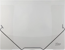 Gennemsigtig mappe med elastik Lines