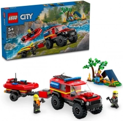 Lego City terrængående brandkøretøj med redningsbåd