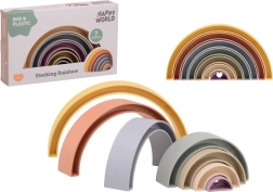 Happy World regnbuebogstaver i bioplast