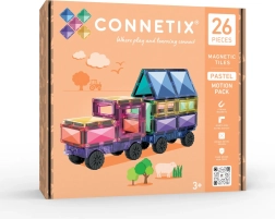 Connetix pastelsæt med bevægelige dele, 26 dele
