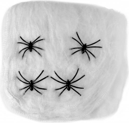 Dekoration Edderkoppespind med Edderkopper