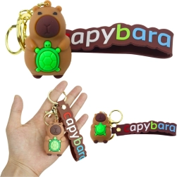 Vedhæng Kapybara med skildpadde