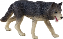 mojo figur af skovulv – realistisk håndmalet model